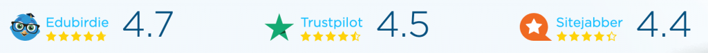 EduBirdie Trustpilot and Sitejabber review rating